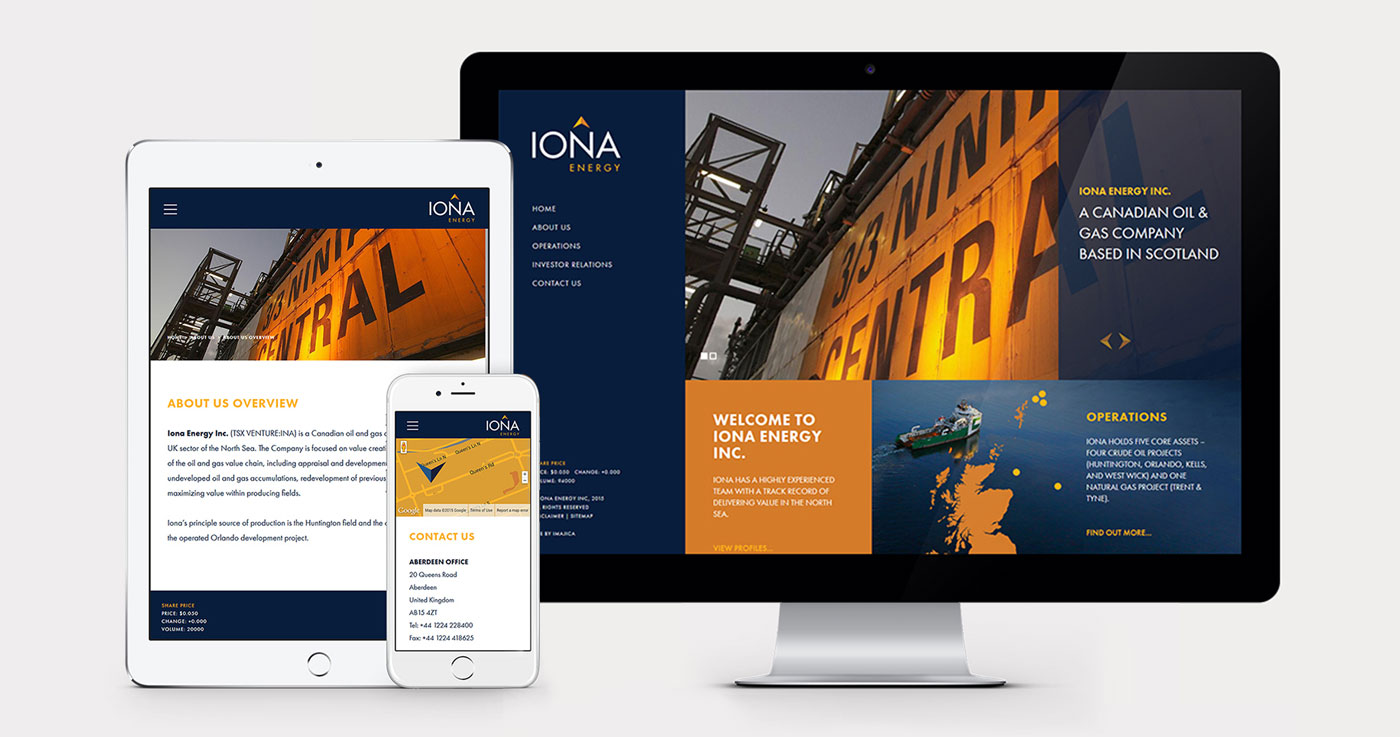 Iona Energy Responsive Website